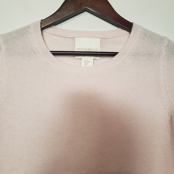 Cynthia Rowley 100% cashmere crew neck sweater size XS - Picture 3 of 12